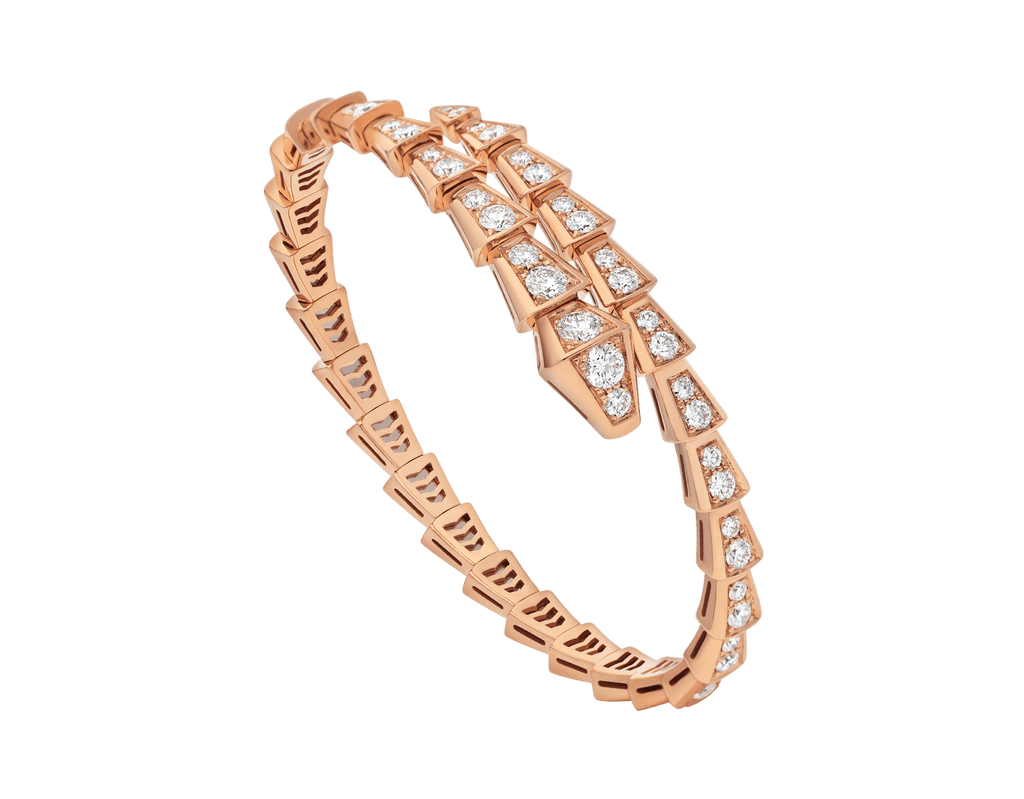 [BIJOUX]SERPENTI BRACELET 6.8MM PINK GOLD DIAMOND