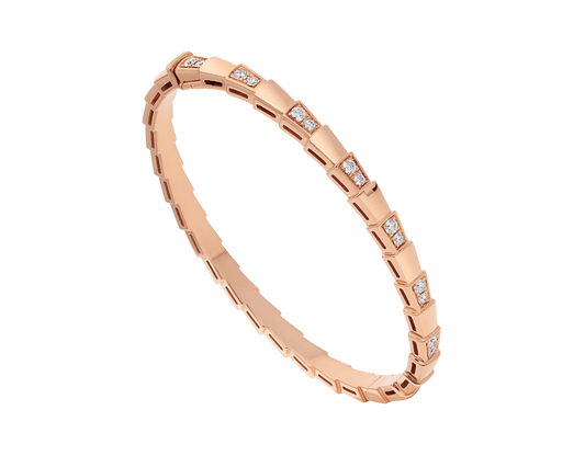 [BIJOUX] BRACELET PETIT SERPENTI OR ROSE DIAMANT