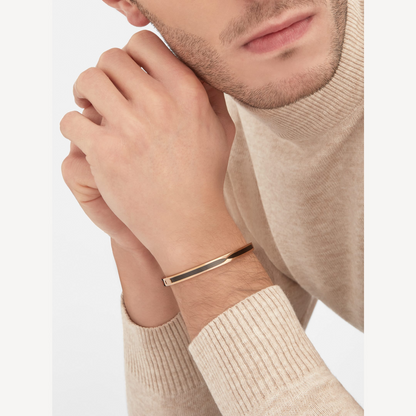 [BIJOUX]ZERO 1 ピンクゴールド ブラックセラミックブレスレット