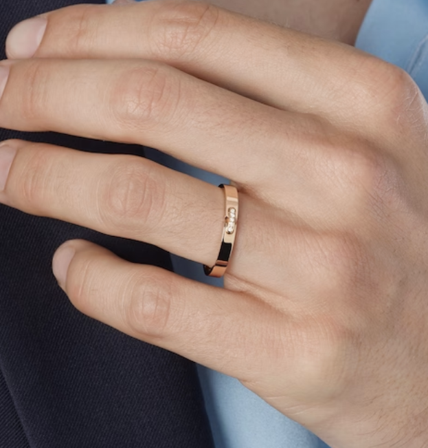 [BIJOUX]BAGUE ALLIANCE LIENS VIDENCE DIAMANT 3MM