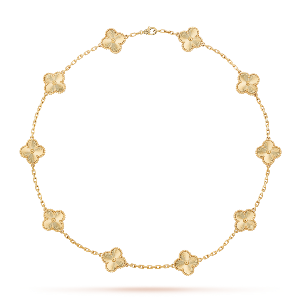 [BIJOUX]CLOVER 10 MOTIFS LASER NECKLACE