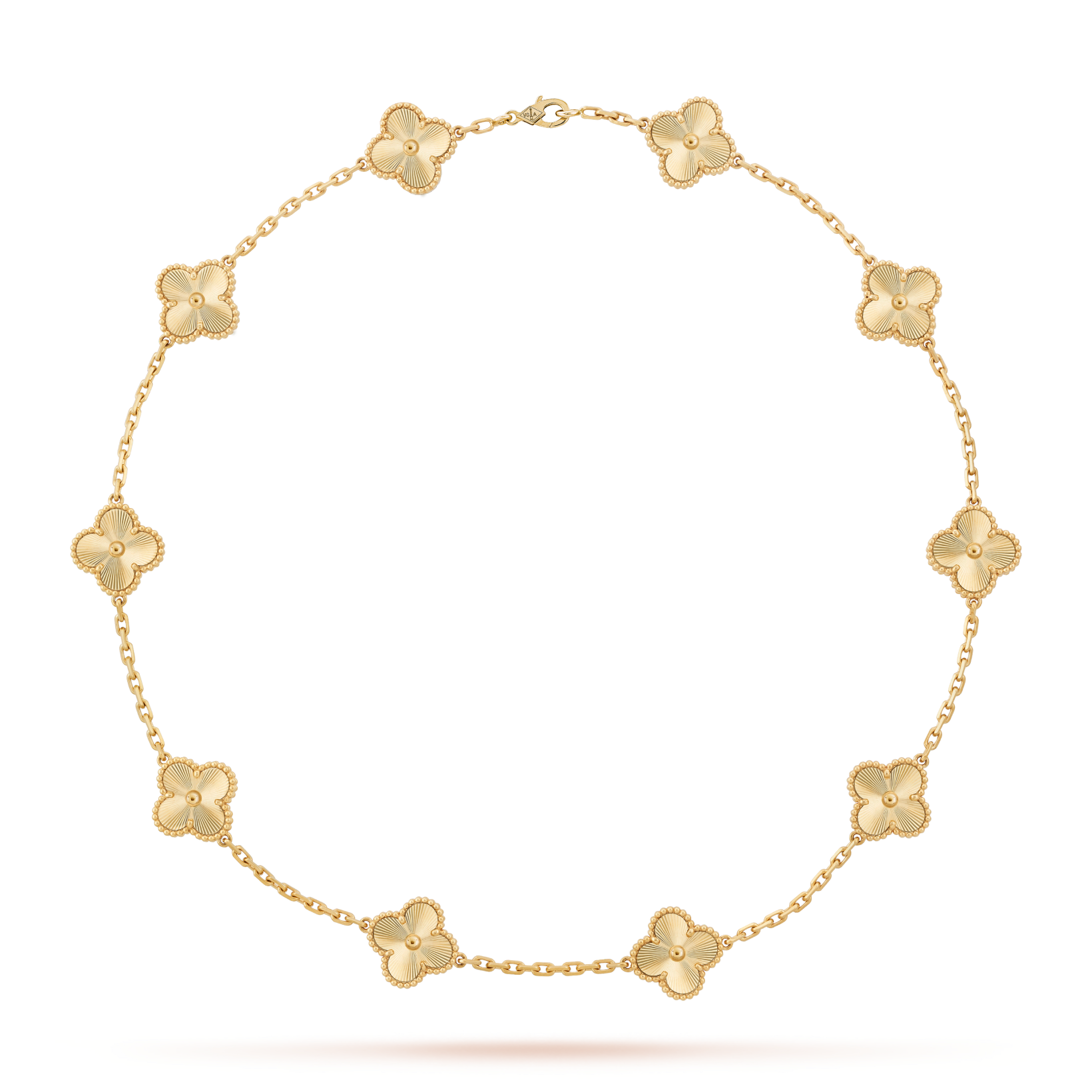 [BIJOUX]CLOVER 10 MOTIFS LASER NECKLACE
