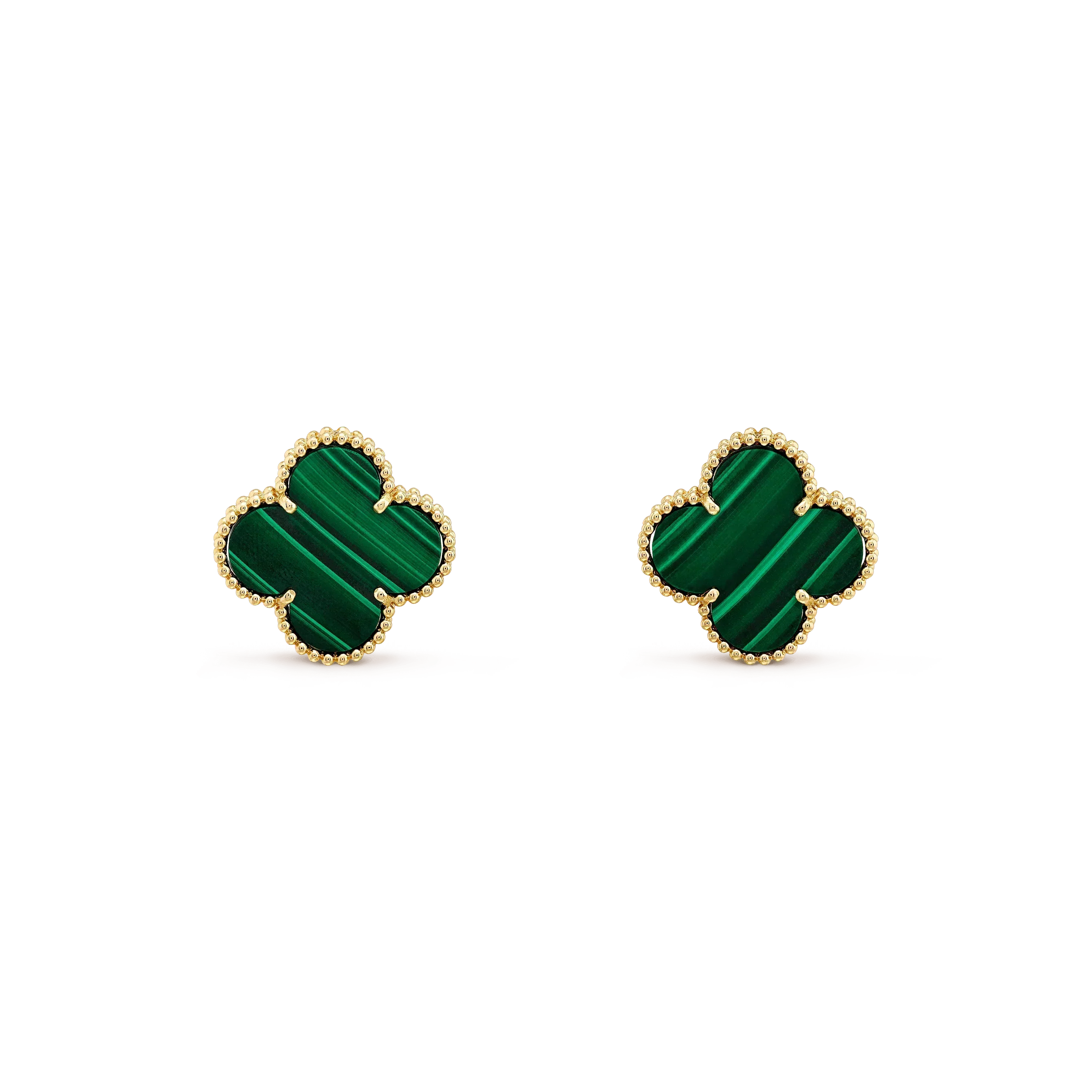 [Topon]CLOVER MINI 9.5MM MALACHITE  EARRINGS