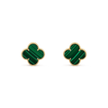 [BIJOUX]CLOVER MINI 9.5MM MALACHITE  EARRINGS