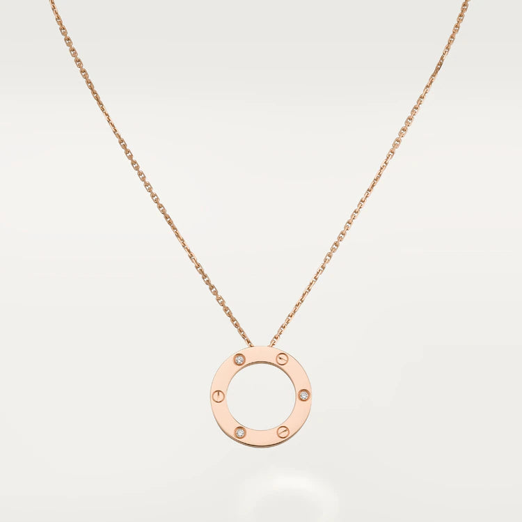 [BIJOUX]LOVE NECKLACE 16MM 3 DIAMONDS