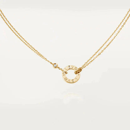 [BIJOUX]LOVE NECKLACE 16MM 2 DIAMONDS