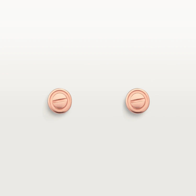 [BIJOUX]LOVE EARRINGS PINK GOLD 7.2MM