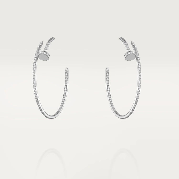[BIJOUX]JUSTE EARRINGS FULL DIAMONDS 1.8MM