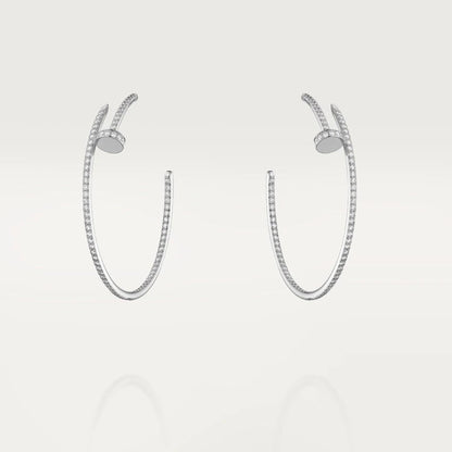 [BIJOUX]JUSTE EARRINGS FULL DIAMONDS 1.8MM