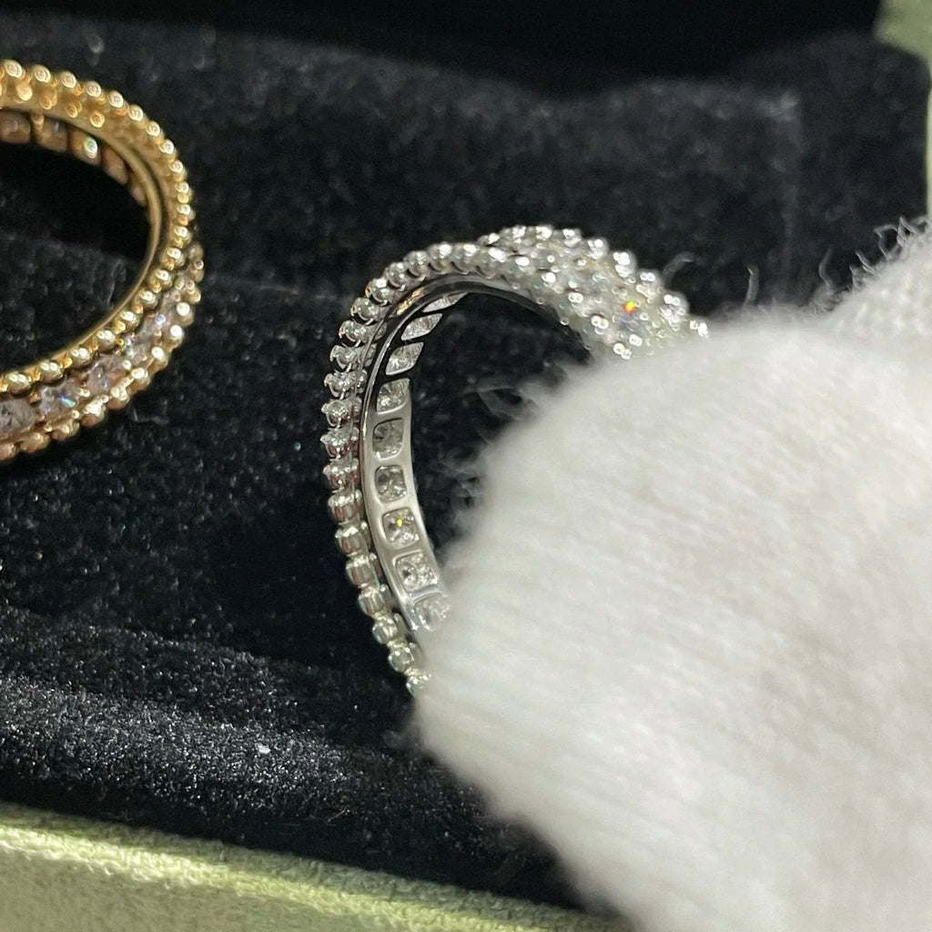 [BIJOUX]PERLEE DIAMOND ROSE GOLD RING