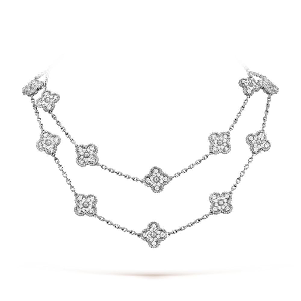[BIJOUX]TRÈFLE 20 MOTIFS ARGENT DIAMANT