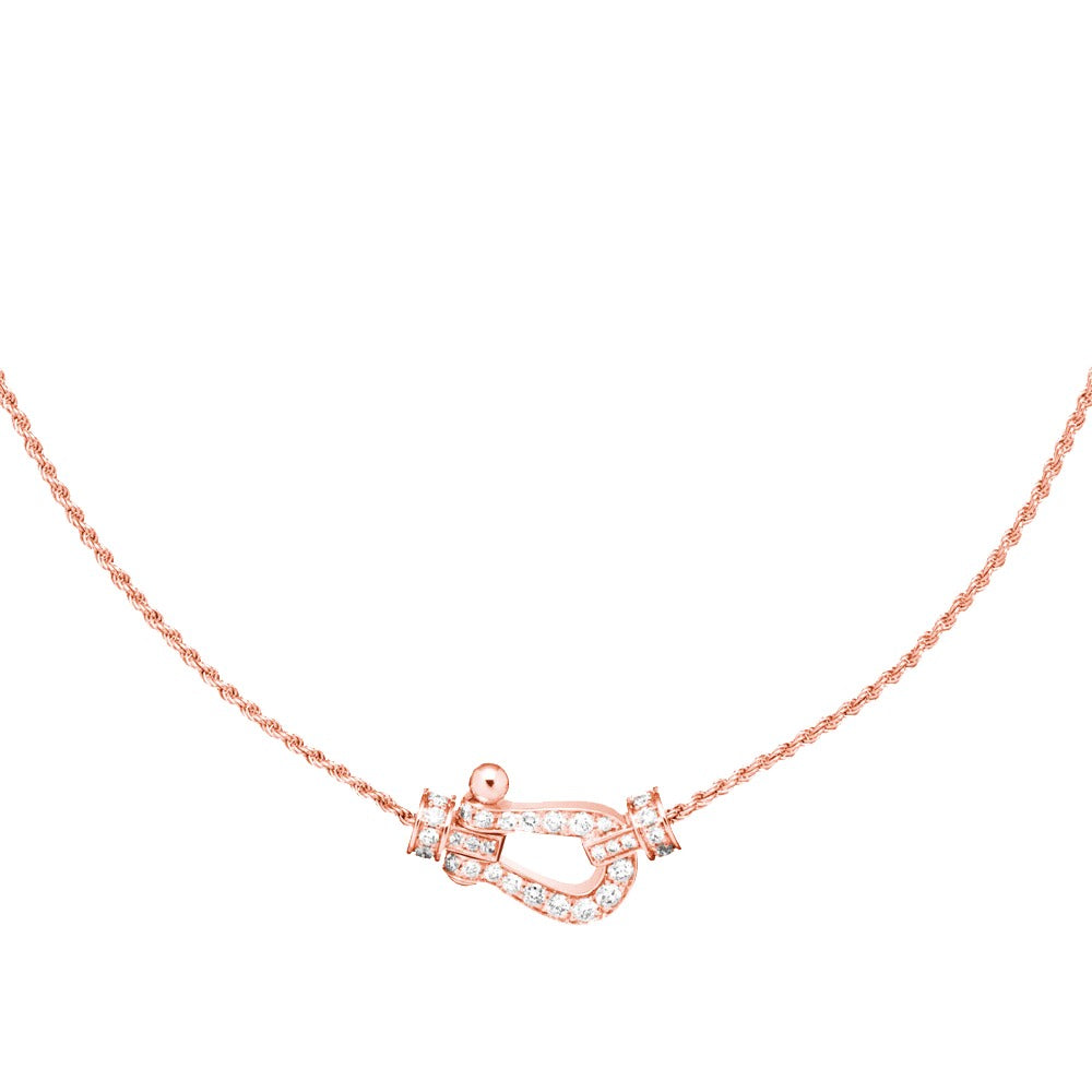 [BIJOUX] COLLIER FORCE 10 OR ROSE DIAMANT