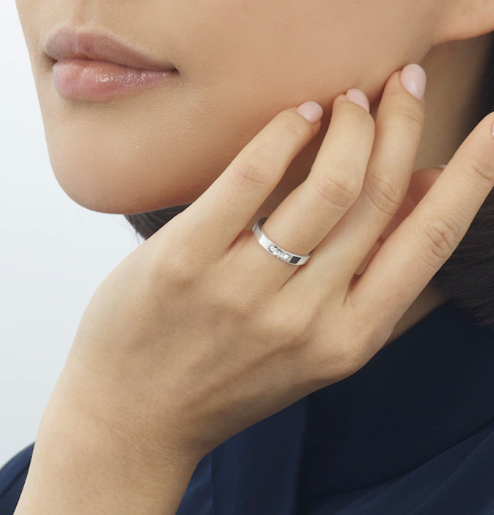 [BIJOUX]ALLIANCE LIENS VIDENCE DIAMOND 3MM RING