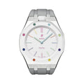 Oak Pop Gray Steel Silicone Strap