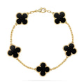 [Topon] CLOVER 5 MOTIF ONYXS BRACELET COLLECTION