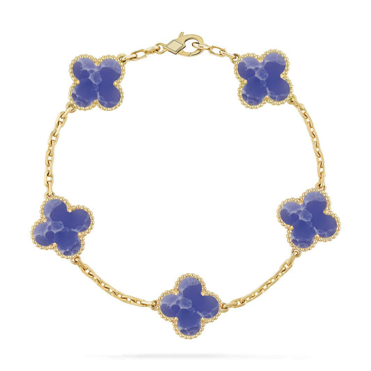 [Topon]CLOVER 5 MOTIF BLUE VEINS BRACELET COLLECTION