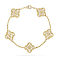 [Topon] CLOVER 5 MOTIF FULL DIAMOND BRACELET COLLECTION
