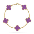 [Topon] CLOVER 5 MOTIF VIOLET BRACELET COLLECTION