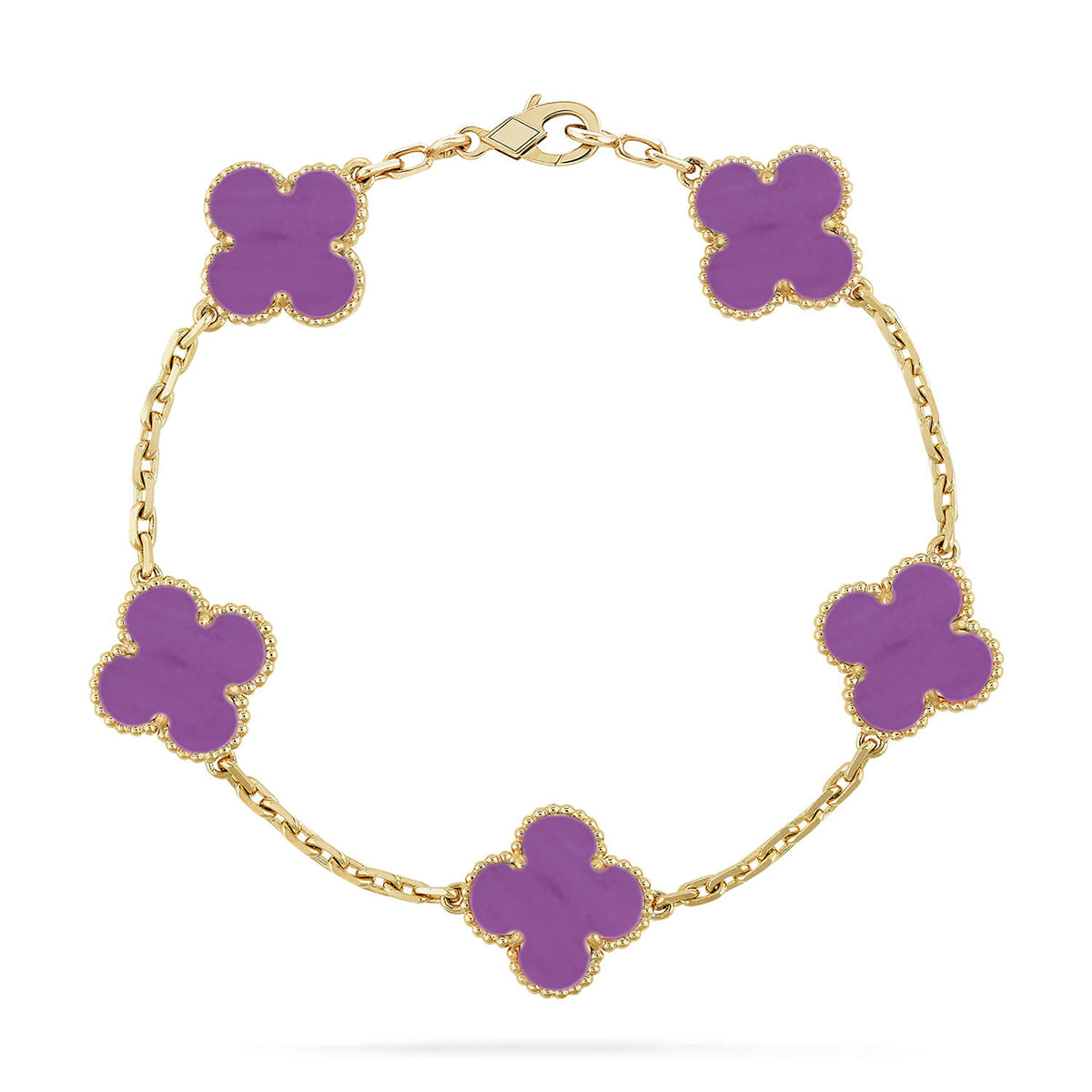 [Topon] CLOVER 5 MOTIF VIOLET BRACELET COLLECTION