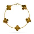 [Topon] CLOVER 5 MOTIFS TIGER EYE BRACELET COLLECTION