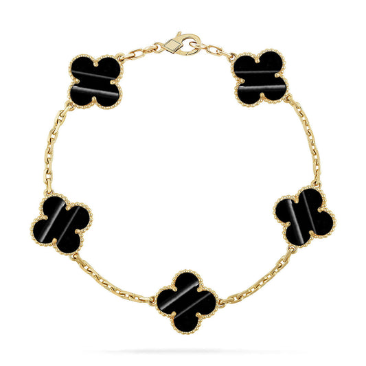 [Topon] CLOVER 5 MOTIF PULSAR STONE BRACELET COLLECTION