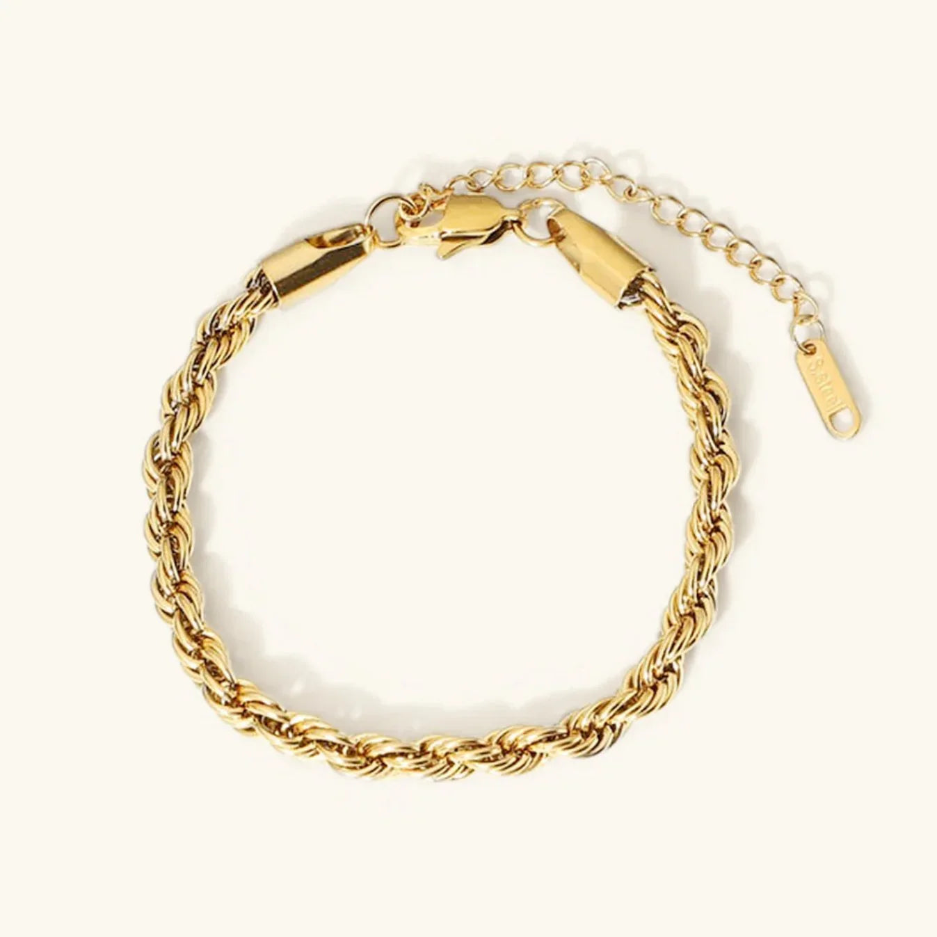 [Topon]Clara Rope Chain Gold Bracelet