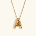 [Topon]Balloon Gold Initial Necklace