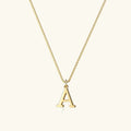 [Topon]Therese Letter Initial Gold Necklace