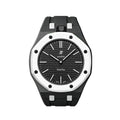 Oak Pop Exclusive Black And White Silicone Strap