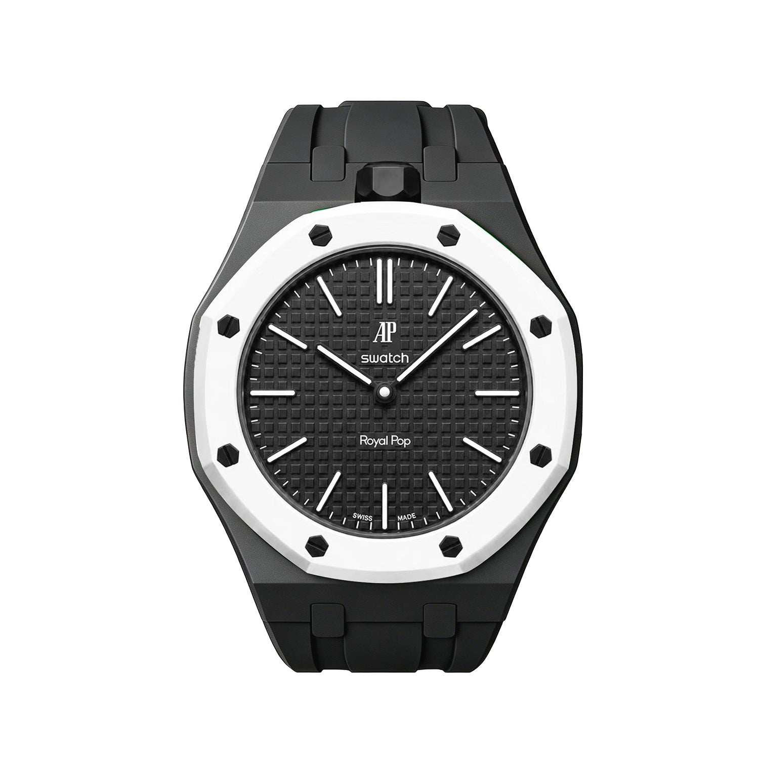 Oak Pop Exclusive Black Silicone Strap