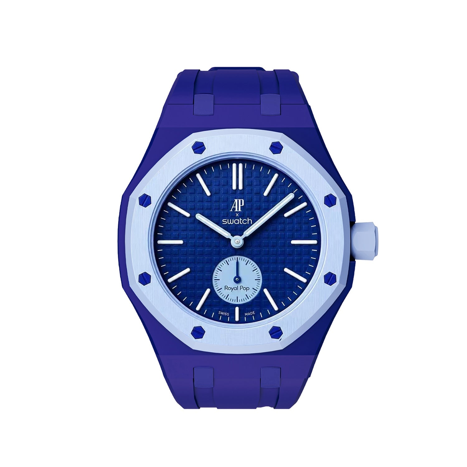 Oak Pop Exclusive Dark Blue Silicone Strap