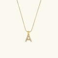 [Topon]Augustine Initial Letter Pearl Necklace