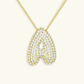 [Topon]Bubble Initial Diamond Necklace