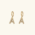 [Topon]Wilhemina Initial Letter Earrings