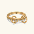 [Topon]Adela Stacked Diamond Ring