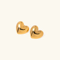 [Topon]Aubree Gold Heart Earrings