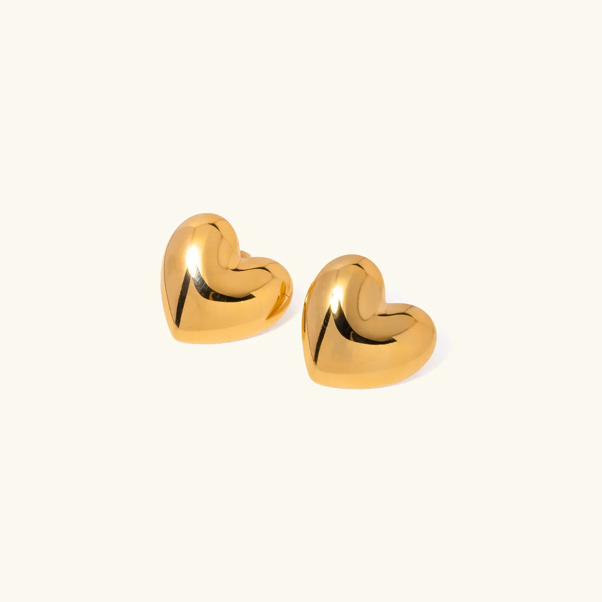 [Topon]Aubree Gold Heart Earrings