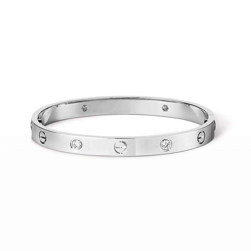 [BIJOUX]BRACELET AMOUR 6.1MM 4 DIAMANTS