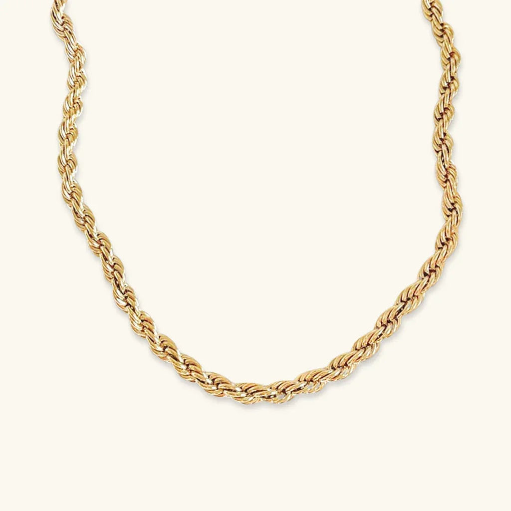 [Topon]Bianca Rope Chain Gold Necklace