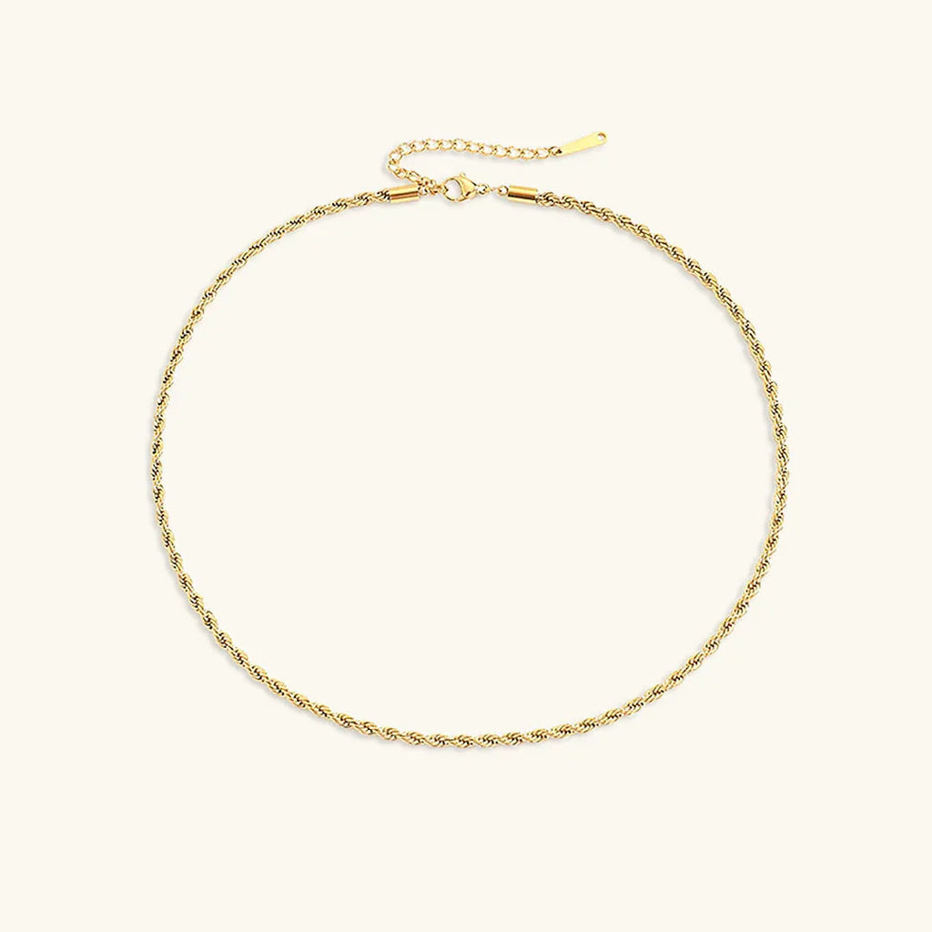 [Topon]Bianca Rope Chain Gold Necklace