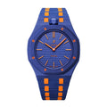 Oak Pop Exclusive Dark Blue And Orange Bioceramic Strap