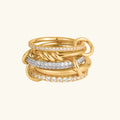 [Topon]Blaise Stacked Diamond Ring