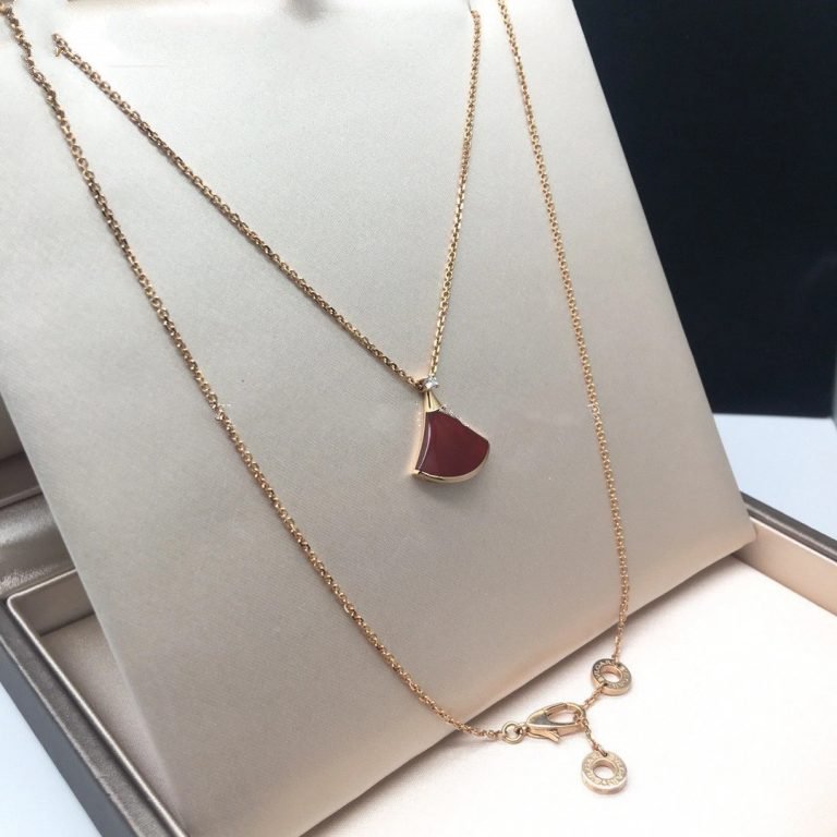 [BIJOUX]DREAM NECKLACE CARNELIAN 1 DIAMOND