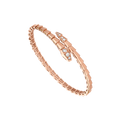 [BIJOUX]SERPENTI BRACELET DIAMONDS PINK GOLD