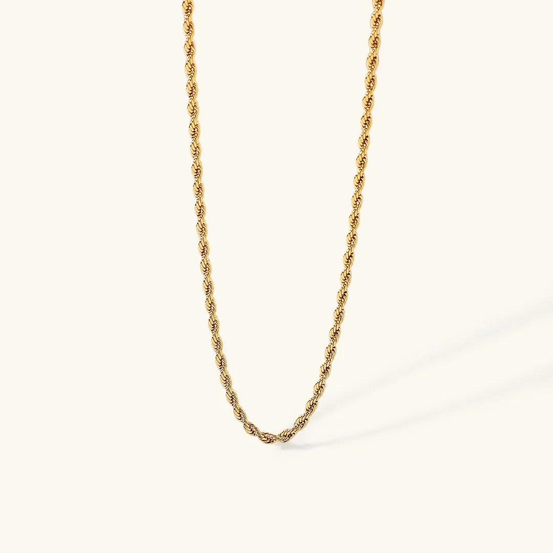 [Topon]Calle Rope Chain Gold Necklace