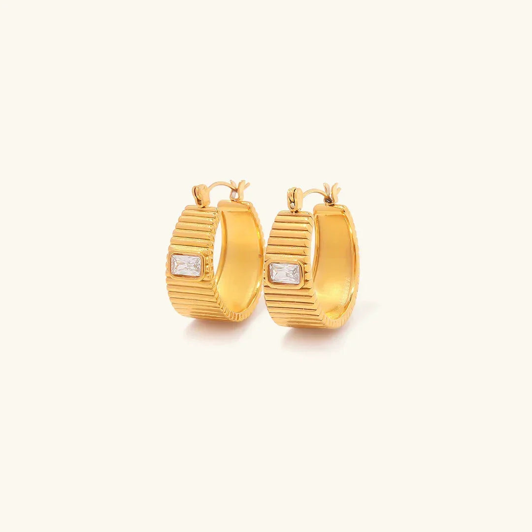 [Topon]Carole Gold Hoop Earrings