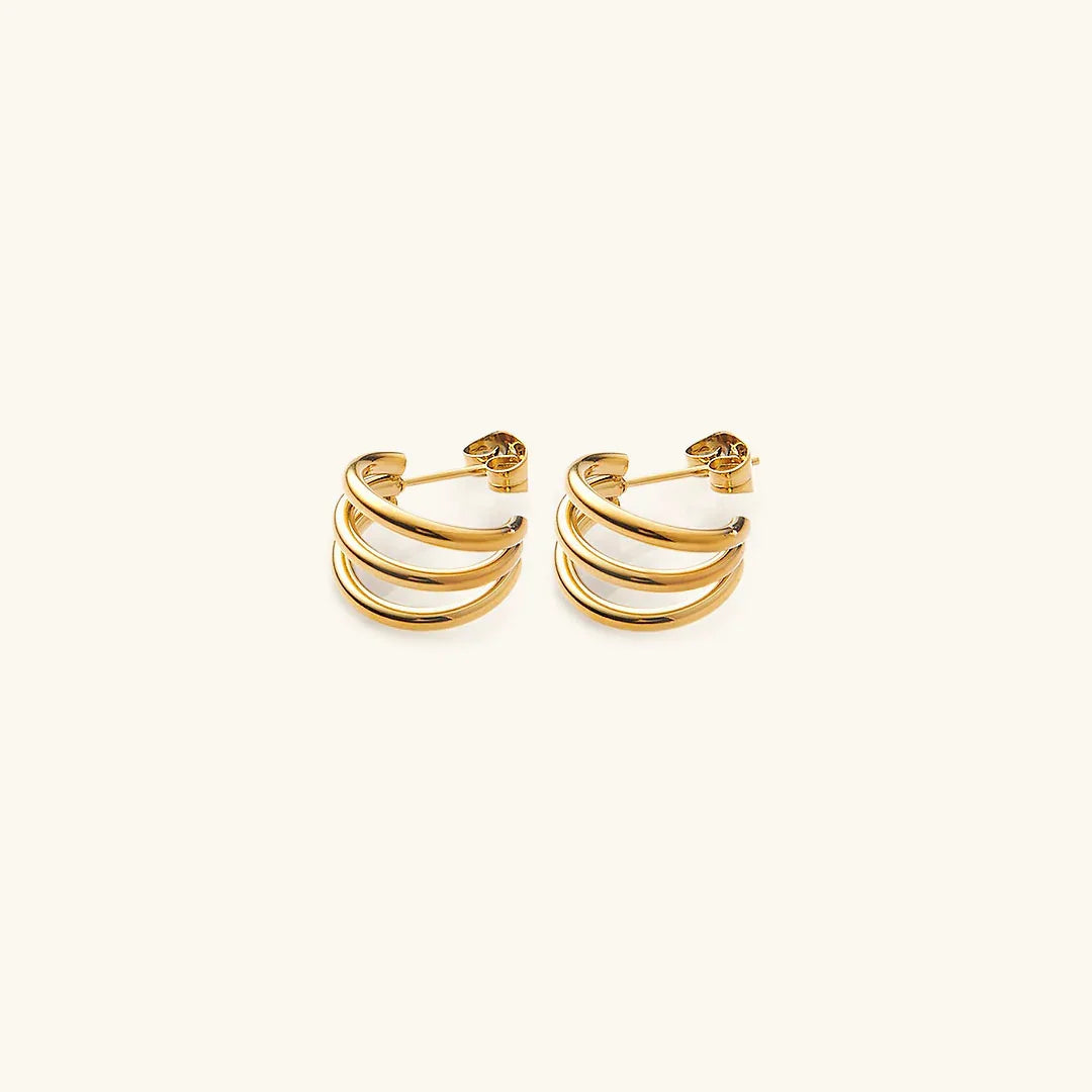 [Topon]Cradle Gold Earrings