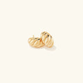 [Topon]Croissant Huggie Earrings