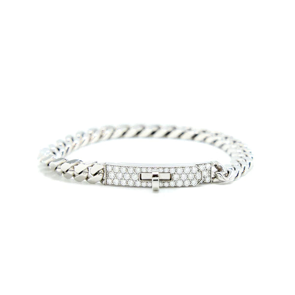[BIJOUX]BRACELET CHAÎNE ARGENT DIAMANT KELLY