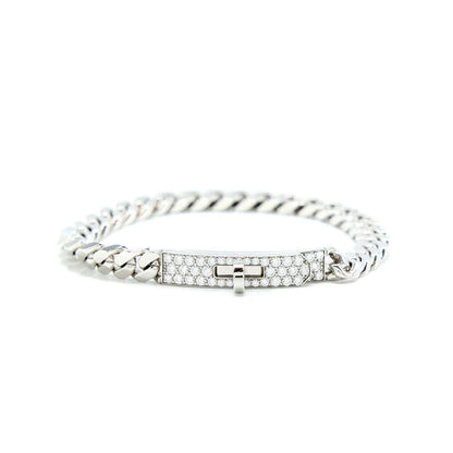 [BIJOUX]BRACELET CHAÎNE ARGENT DIAMANT KELLY